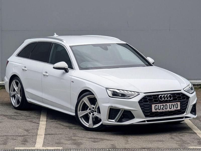 White Used 2020 Audi A4 S-Line Estate | £17,995 (Fair price) - Image 1/4