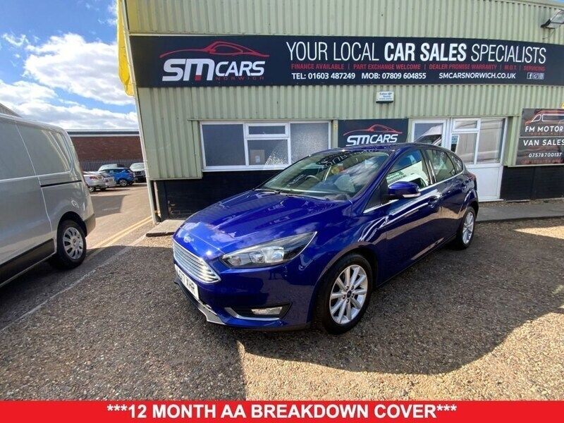 Blue Used 2017 Ford Focus Titanium Hatchback | £9,950 (Fair price) - Image 1/4