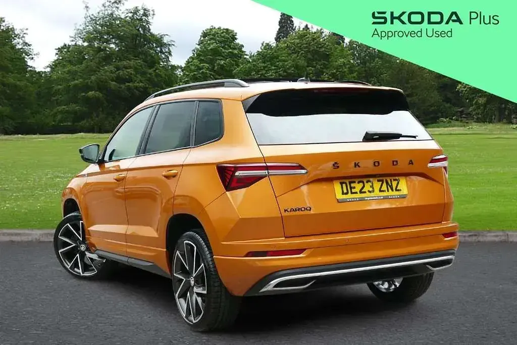 Used Skoda Karoq SportLine 147 HP (108 kW) 2023 Orange SUV