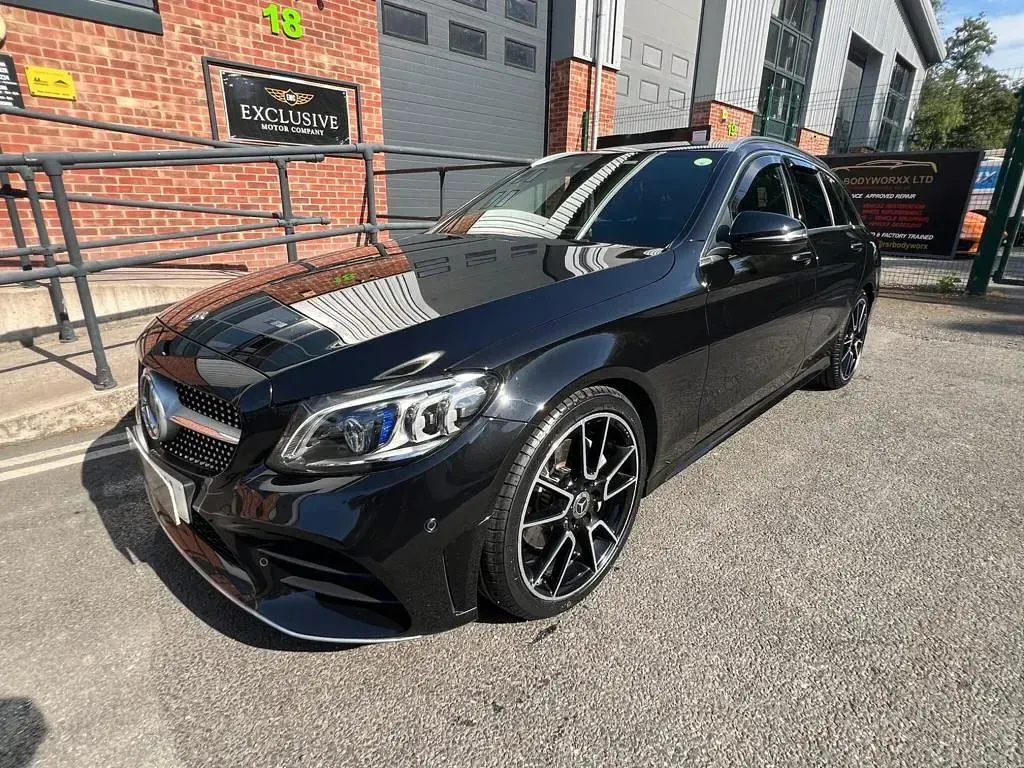 Used Mercedes C220 AMG line 2019 Black Estate