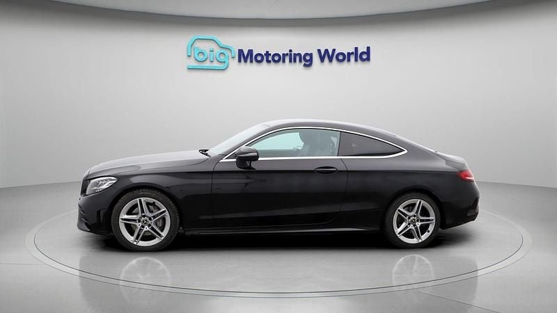 Used Mercedes C200 AMG line 184 HP (135 kW) 2021 Black Coupe