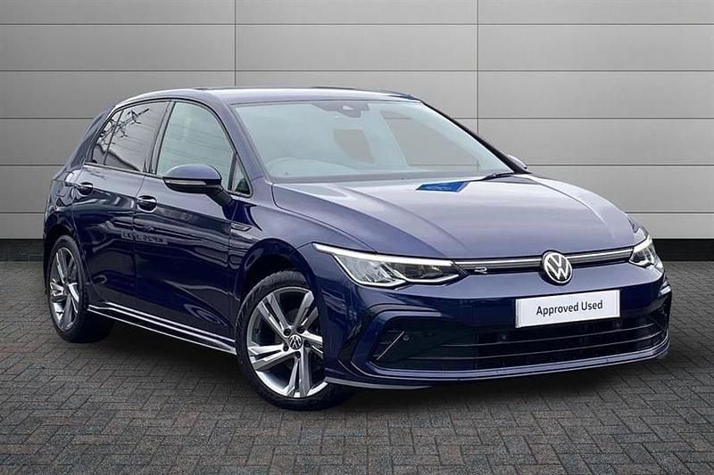 Used VW Golf VII R-line 150 HP (110 kW) 2021 Blue Hatchback
