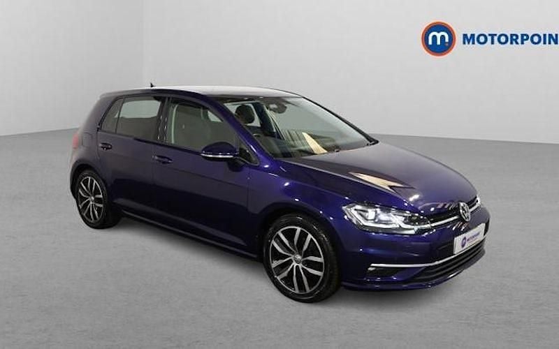 Used VW Golf VII Edition 150 HP (110 kW) 2019 Blue Hatchback