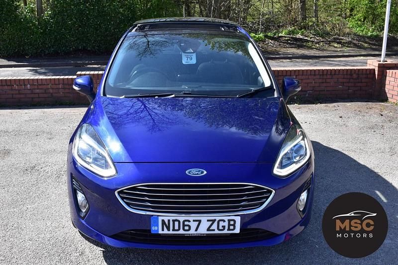 Used Ford Fiesta Titanium 2018 Blue Hatchback