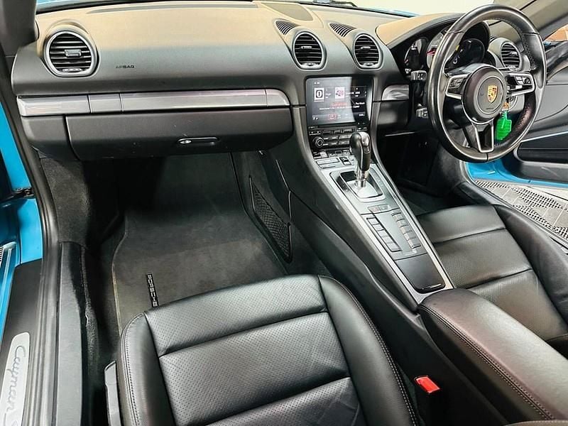 Used Porsche 718 Cayman 350 HP (257 kW) 2018 Blue Coupe