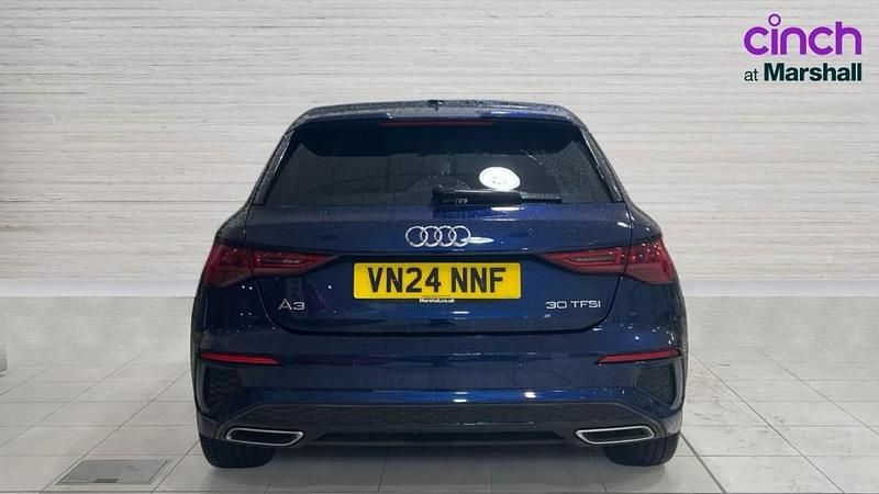 Used Audi A3 S-Line 110 HP (80 kW) 2024 Blue Hatchback