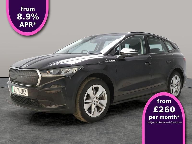 Black Used 2021 Skoda Enyaq iV ecoSuite SUV | £18,107 (Fair price) - Image 1/3