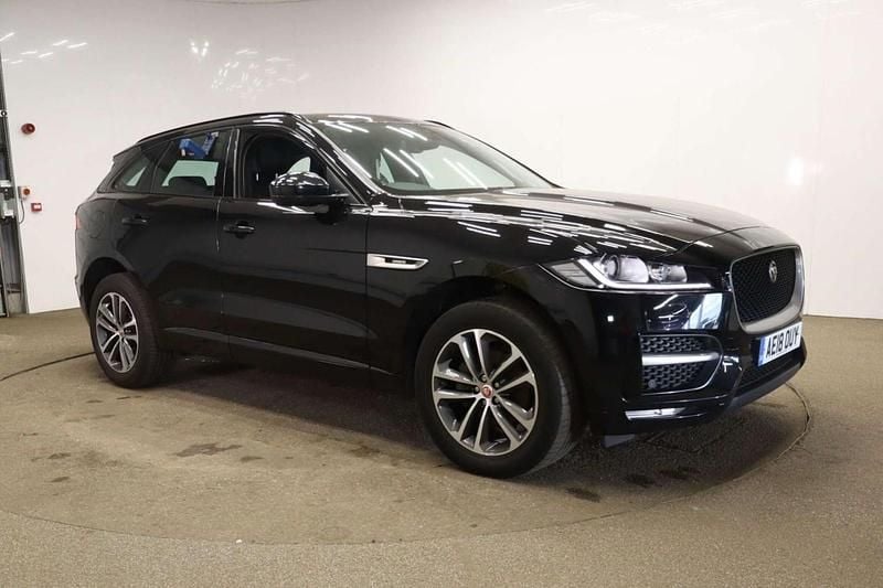 Black Used 2018 Jaguar F-Pace R-Sport SUV | £13,495 (Fair price) - Image 1/2
