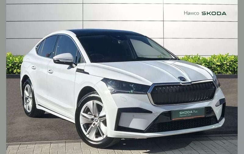 White Used 2024 Skoda Enyaq iV SUV | £31,995 (A bit pricey) - Image 1/4