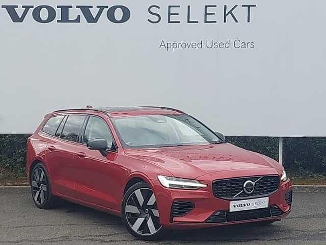 Red Used 2023 Volvo V60 Ultimate Estate | £41,998 - Image 1/4