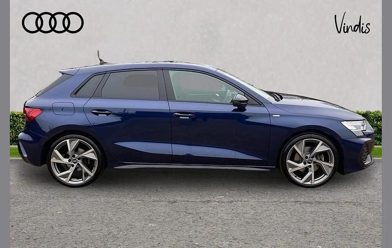 Used Audi A3 Black Edition 147 HP (108 kW) 2025 Blue Hatchback