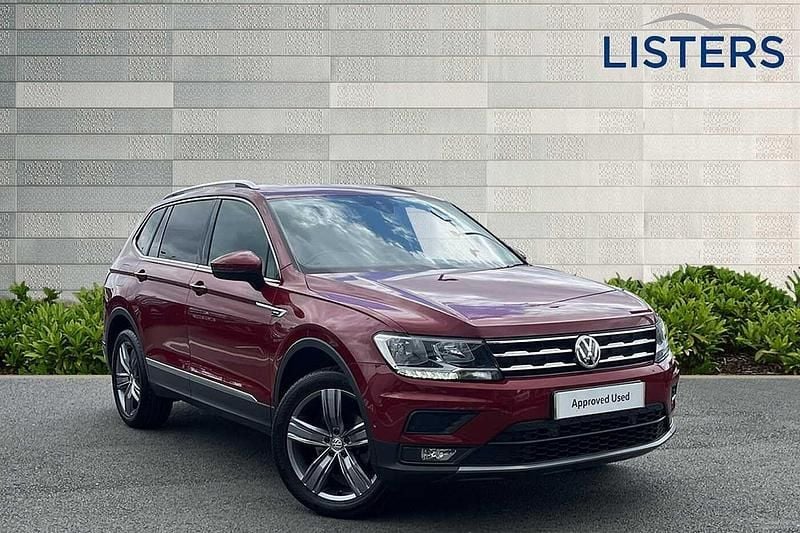 Ruby red Used 2019 VW Tiguan Allspace Match SUV | £17,495 (Good price) - Image 1/4