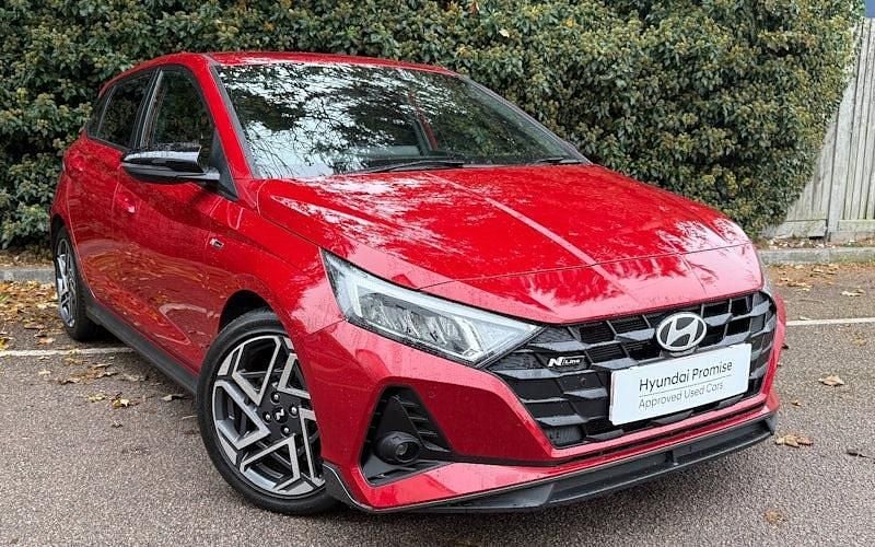 Dragon red Used 2024 Hyundai i20 N Line Hatchback | £19,995 (Expensive) - Image 1/4