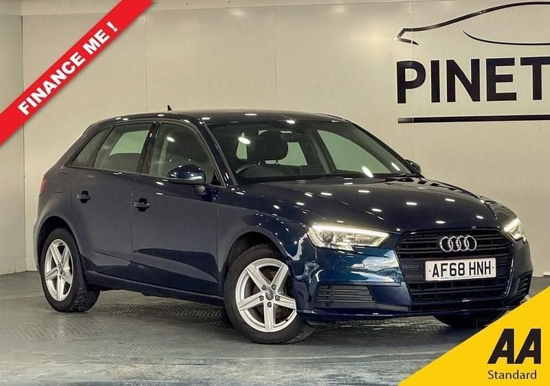 Blue Used 2018 Audi A3 Sportback Business Hatchback | £10,399 (Fair price) - Image 1/3