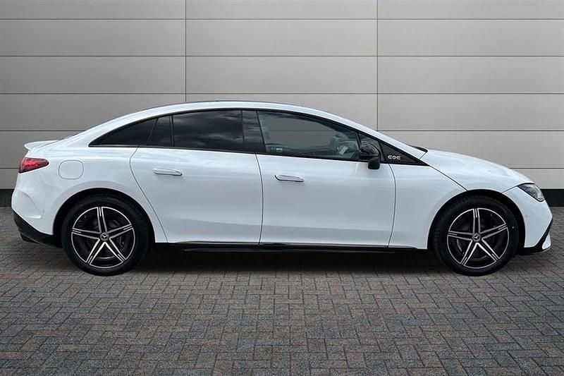 Used Mercedes EQE350 AMG line 214 kW (292 HP) 2025 Opalite white bright Sedan