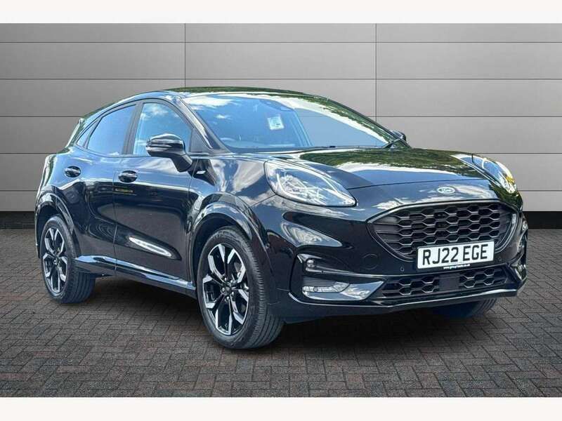 Black Used 2022 Ford Puma ST-Line X SUV | £19,292 (Fair price) - Image 1/2