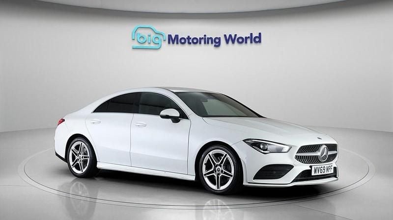 Used Mercedes CLA200 AMG line 163 HP (119 kW) 2019 White Coupe