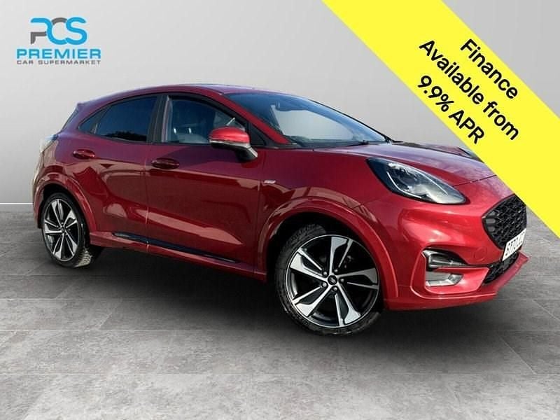 Red Used 2020 Ford Puma Gen-E ST-Line X SUV | £13,195 (Fair price) - Image 1/3