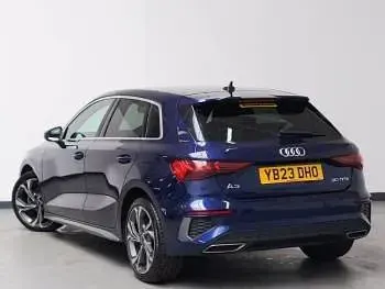 Used Audi A3 S-Line 110 HP (80 kW) 2023 Blue Sedan
