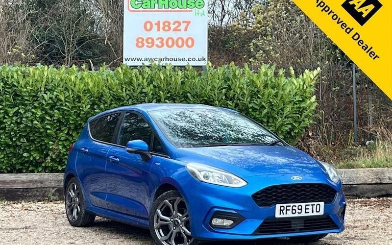 Blue Used 2019 Ford Fiesta ST-Line X Hatchback | £10,699 (Fair price) - Image 1/4