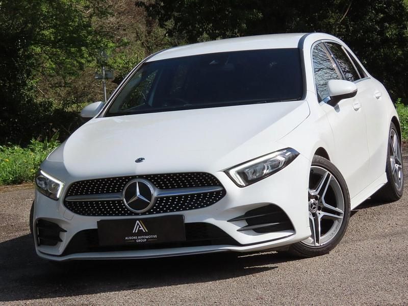 Used Mercedes A200 AMG line 163 HP (119 kW) 2020 White Hatchback