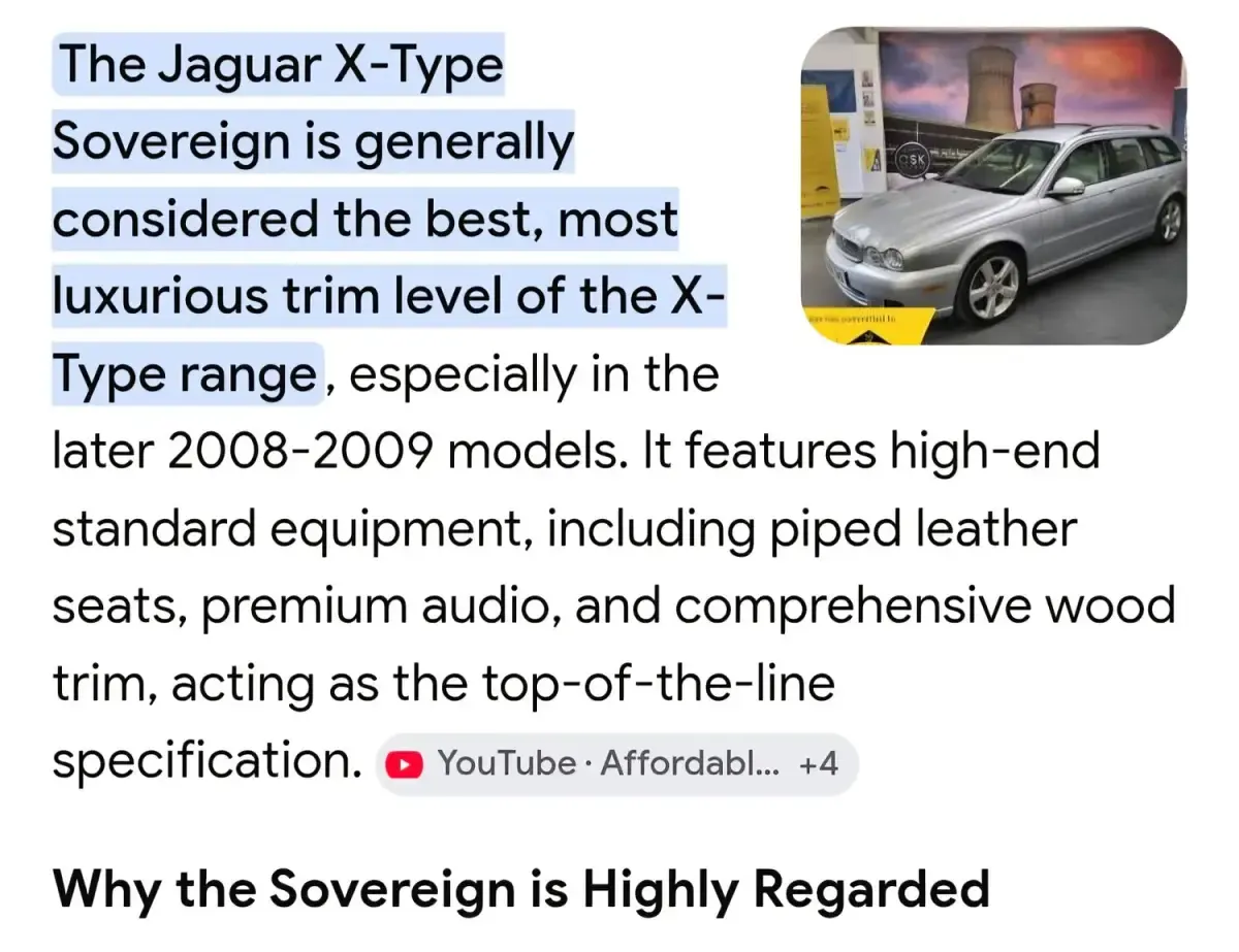 Used Jaguar X-type Sovereign 143 HP (105 kW) 2009 Grey Sedan