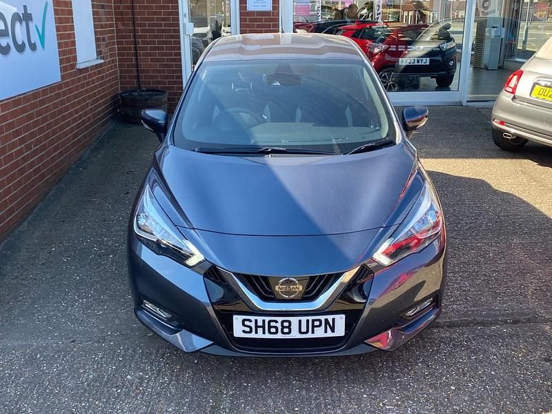 Usado Nissan Micra Acenta 2018 Cinzento Citadino