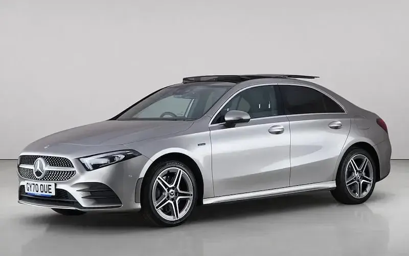 Used Mercedes A250 AMG line 218 HP (160 kW) 2020 Silver Sedan