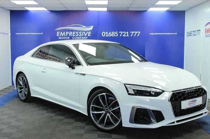 Used Audi A5 S-Line 190 HP (139 kW) 2021 White Coupe