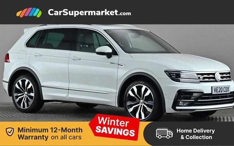 White Used 2020 VW Tiguan SEL SUV | £20,697 (Fair price) - Image 1/3