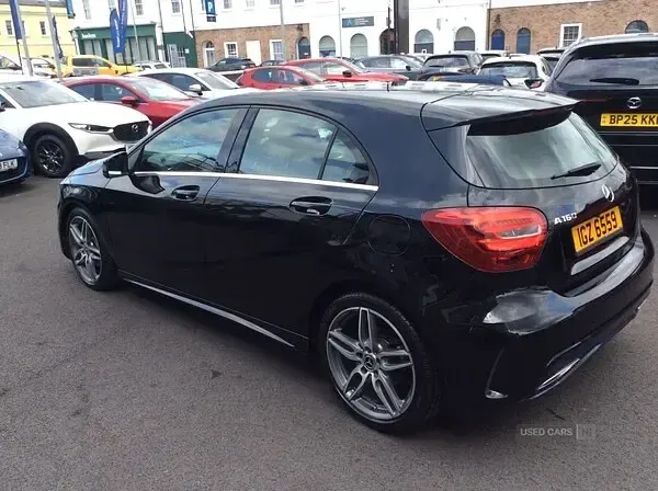 Used Mercedes A160 AMG line 2018 Black Hatchback