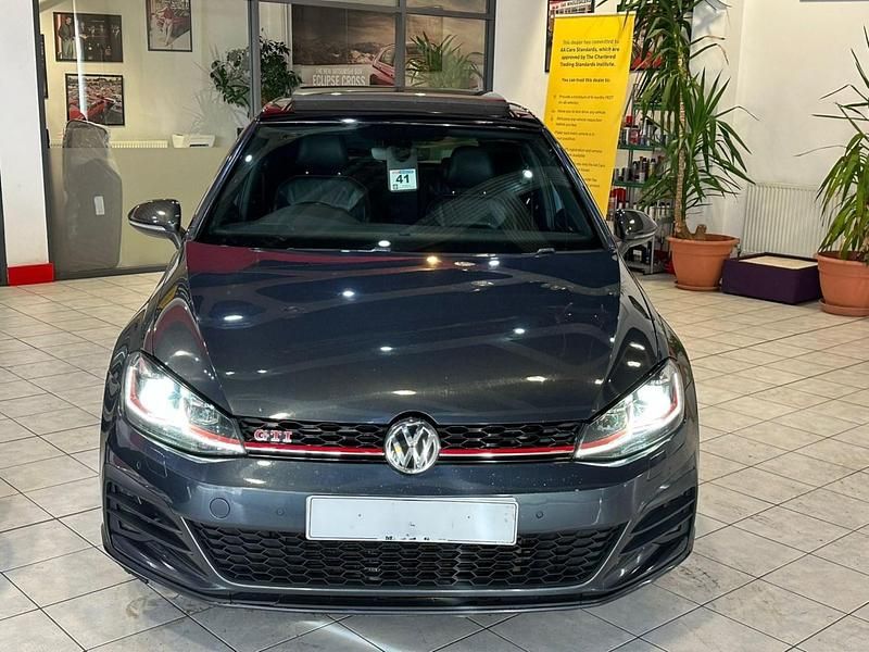 Used VW Golf VII GTI 2018 Blue Hatchback