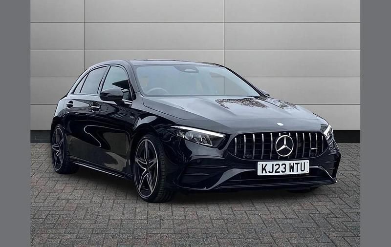 Used Mercedes A35 AMG Premium 320 HP (235 kW) 2023 Black Hatchback