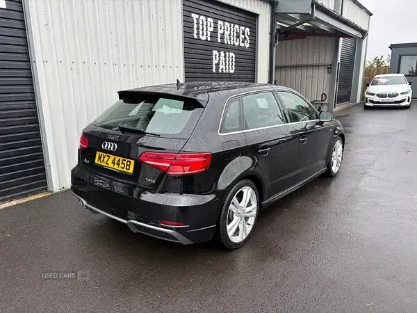 Used Audi A3 S-Line 150 HP (110 kW) 2018 Black Sedan