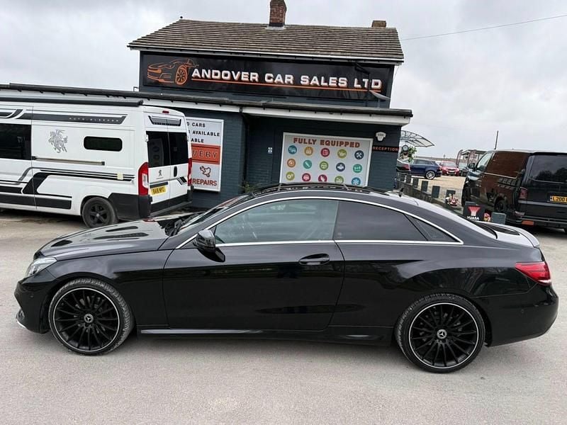 Used Mercedes E220 AMG line 2015 Black Coupe