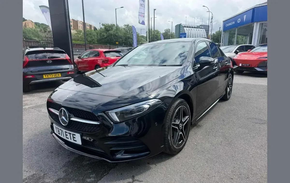 Used Mercedes A250 AMG Line Premium Plus 214 HP (157 kW) 2021 Black Sedan