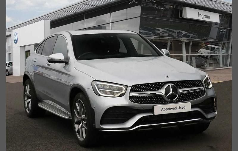 Silver Used 2023 Mercedes GLC300e AMG line Coupe | £40,999 (Good price) - Image 1/4