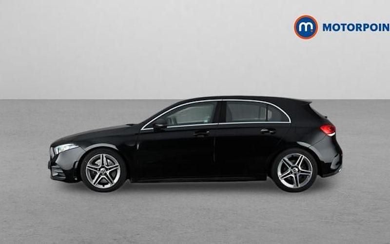 Used Mercedes A250 AMG line 224 HP (164 kW) 2019 Black Hatchback