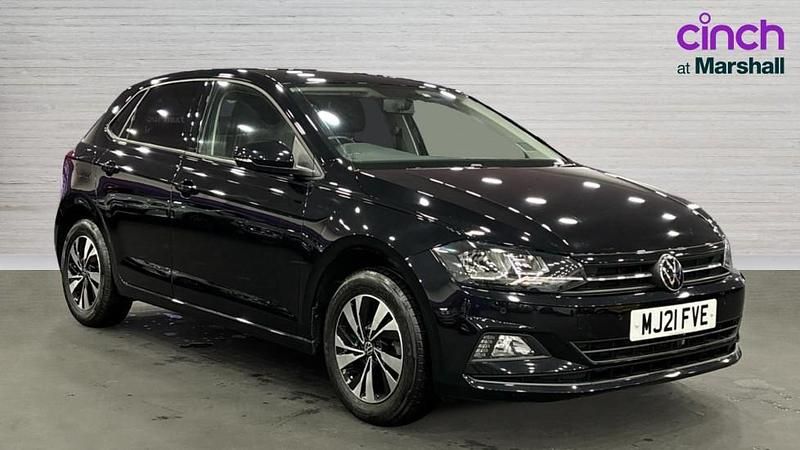 Used VW Polo Match 95 HP (69 kW) 2021 Black Hatchback