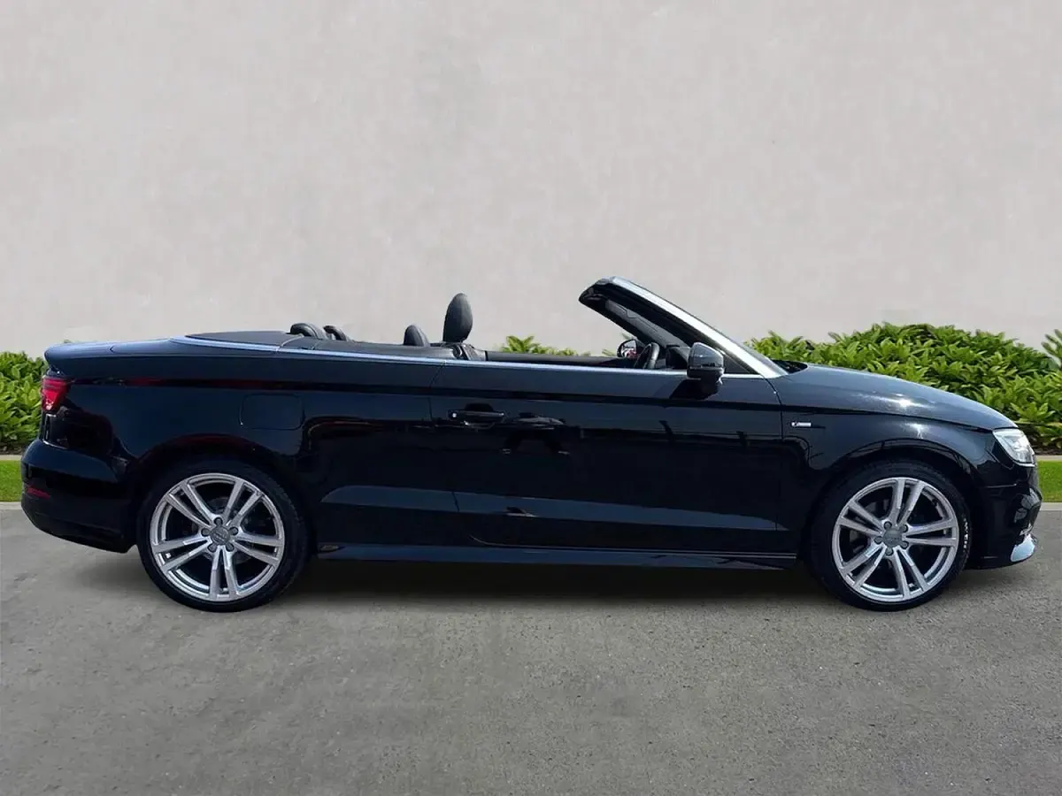 Used Audi A3 Cabriolet S-Line 150 HP (110 kW) 2017 Black Cabriolet