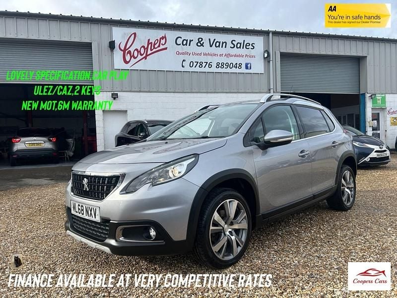 Grey Used 2018 Peugeot 2008 Allure SUV | £7,995 (Good price) - Image 1/4