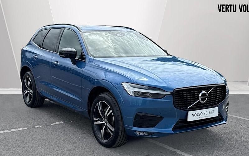 Blue Used 2021 Volvo XC60 R-Design SUV | £32,804 (Expensive) - Image 1/4