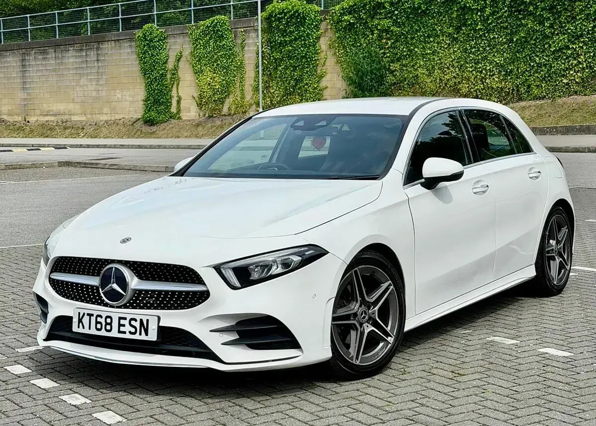 Used Mercedes A200 AMG Line Premium 2019 White Hatchback