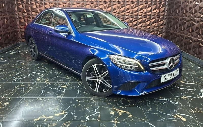 Used Mercedes C200 184 HP (135 kW) 2019 Blue Sedan