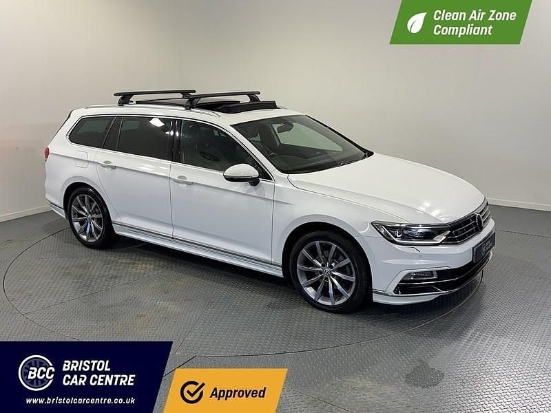 White Used 2018 VW Passat R-line Estate | £12,740 (Fair price) - Image 1/2