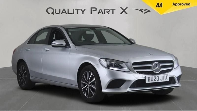 Silver Used 2020 Mercedes C180 SE Sedan | £13,766 (Fair price) - Image 1/4