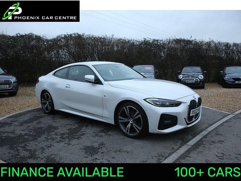 Mineral white Used 2022 BMW 420 M Sport Coupe | £21,995 (Good price) - Image 1/2