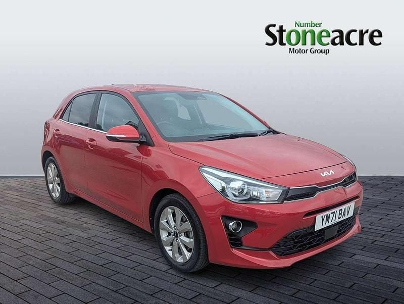 Red Used 2022 Kia Rio 3 Hatchback | £12,091 (Fair price) - Image 1/4