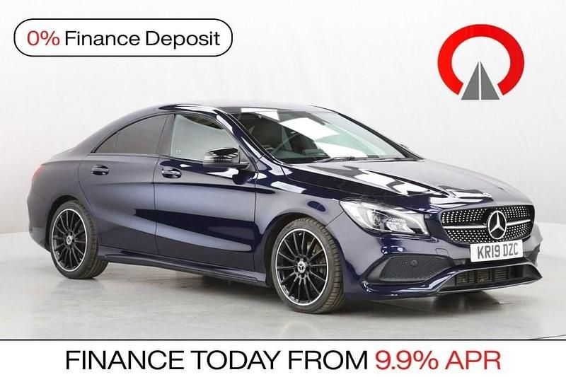 Used Mercedes CLA220 AMG line 170 HP (125 kW) 2019 Blue Sedan