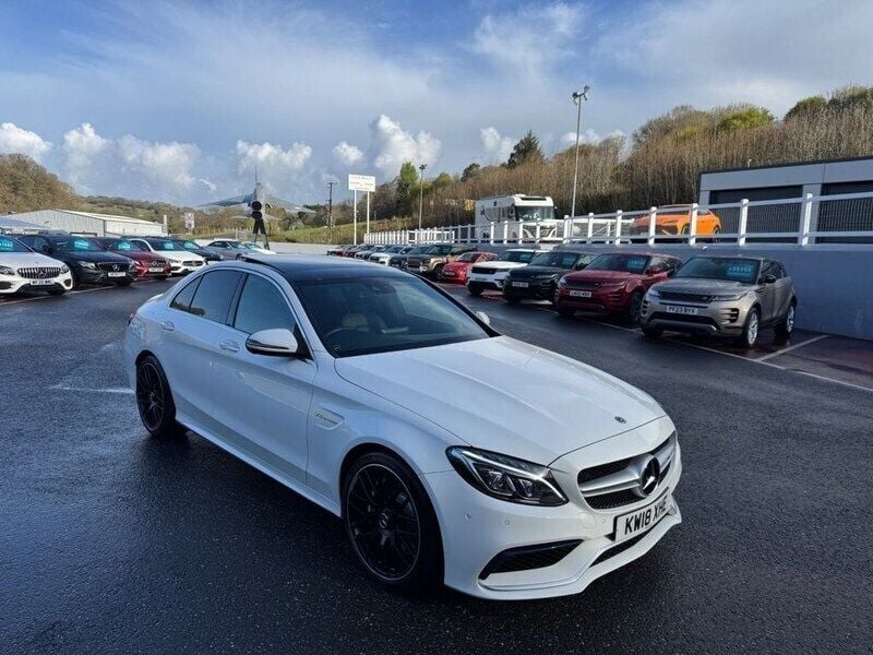 White Used 2018 Mercedes C63 AMG Premium Sedan | £32,500 (Fair price) - Image 1/3